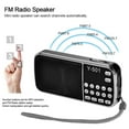 thumbnail image 4 of Y-501 Radio FM, Altavoz de 3 W/Reproductor de audio MP3/Linterna LED/Tarjeta TF de unidad USB Eccomum Radio, 4 of 7