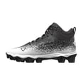 thumbnail image 2 of Under Armour Youth Spotlight Franchise RM 2.0 Football Cleats Wide (Black/White,Unisex,4.5), 2 of 6