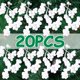 thumbnail image 2 of 4/20 piezas de bayas artificiales para decoración navideña, ramas de bayas blancas, tallos de bayas, ramo de bricolaje, corona de árbol de Navidad, decoración de fiesta en el hogar, 2 of 5