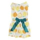 thumbnail image 1 of Ropa de poliéster para perros pequeños para mascotas, vestido suave, disfraz, falda con patrón de frutas para fiesta de verano, amarillo naranja S, 1 of 5
