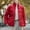 Red, variant on FDGIU Women's Lightweight Quilted Puffer Jacket - Long Sleeve Zip Up with Pockets, Loose Fit Warm Winter Casual Outerwear Coat