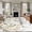 White, variant on Pastoral Botanical Round Area Rug 3.3 FT, Non Slip Small Entryway Kitchen Mat, Vintage Fall Wheat Rustic Botanical Washable Soft Circular Rug Non-Shedding Door Mat for Bathroom Playroom Kids Room