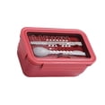 thumbnail image 1 of Advancent Fiambrera Estuche para estudiantes Horno Resistente al calor Cajas de mantenimiento fresco con cuchara Palillos Sellado 3 Rejilla Cocina y Comedor Rojo, 1 of 6