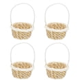 thumbnail image 2 of FOMIYES 4Pcs Light Brown Hand-Woven Storage Baskets for Home Flower Arrangement and Decoration, 2 of 6