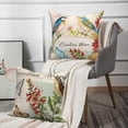 thumbnail image 2 of Dashan Birds Pillow Cover 16x16 Inch,Set of 4 Spring Summer Floral Cushion Cases for Couch Sofa Bed Home Decor, 2 of 6