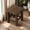 Coffee, variant on Solid Wood Stool Small Ottoman for Living Room Coffee Table - Compact Wooden Stool 11.8x11.8x9.8 Inch - Sturdy Seat Stool for Home Entryway Bedroom - Wood Stool for Sitting or Foot Rest
