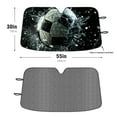 thumbnail image 2 of Car Windshield Sun Shade Funny for Car Front Window Soccer Breaking Glass Foldable Car Sunshade Windshield | Vehicle Car Sun Visor UV Rays &Heat Blocker Covers Auto Window Protector, 2 of 5