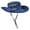 Blue, variant on OZERO Sun Hat for Men Women: Wide Brim UV Protection Fishing Hat - Lightweight Foldable Bucket Hat for Hiking Gardening Beach
