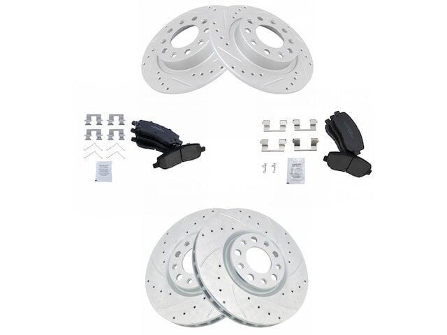 Front And Rear Ceramic Brake Pads For Dodge Dart 2013 2014 2015 2016 