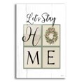 thumbnail image 1 of Epic Art 'Let's Stay Home' by Lori Deiter Acrylic Glass Wall Art, 16"x24", 1 of 8
