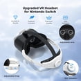 thumbnail image 2 of Casco de realidad virtual mejorado para Nintendo Switch y Switch OLED, lentes HD y diadema ajustables, kit de gafas 3D VR para accesorios de realidad virtual Switch, 2 of 6