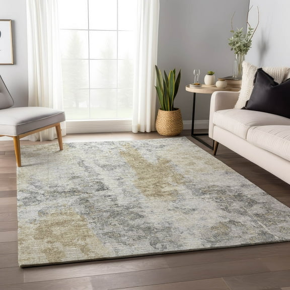 Addison Rugs Mayfield Washable Transitional Soft Abstract Moody Rectangle Rug, 10' x 14'