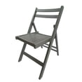 thumbnail image 2 of GZXS Home Patio Outdoor Wood Foldable Dining Chairs, 4-Pcs Set, Gray Finish, 2 of 9