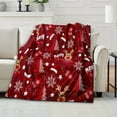 thumbnail image 2 of JLFNYA Christmas Blanket, 28*40 in Throw Blankets, Throw Blankets Under $10, Soft Fleece Blanket,Warm Plush Christmas Decoration, Winter Cozy Holiday Cabin Throw for Sofa Couch, Gifts for Women, 2 of 5