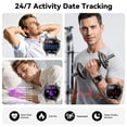 thumbnail image 3 of Minsxk Smart Watch Fits for Android and Iphone, 1.52" HD Fitness Tracker,120+ Sport Modes, Smartwatch with Bluetooth Calls/Answer,Smart Watches for Men Women,Ip68 Waterproof,for Gift Black, 3 of 7