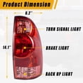 thumbnail image 3 of Luz trasera Boine para Toyota Tacoma 2005-2015, lámpara de freno trasera, 3 of 7