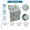 thumbnail image 6 of Cute Lemon Summer Table Runner 90 Inches, Farmhouse Floral Blue Striped Bed Runner Dresser Scarves Tabletop for Indoor Outdoor Parties/Ceremony/Banquet, 13" x 90", 6 of 9