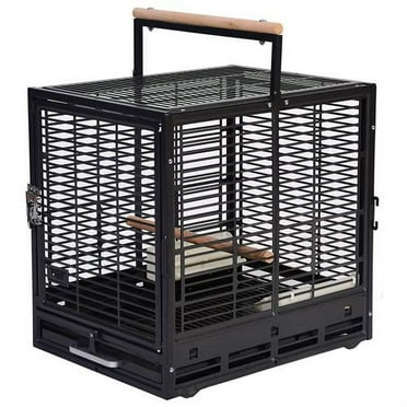 Madagascar 60" Tall Metal Cage For Sugar Gliders & Small Pets - Durable Wrought Iron With Stand & Wheels