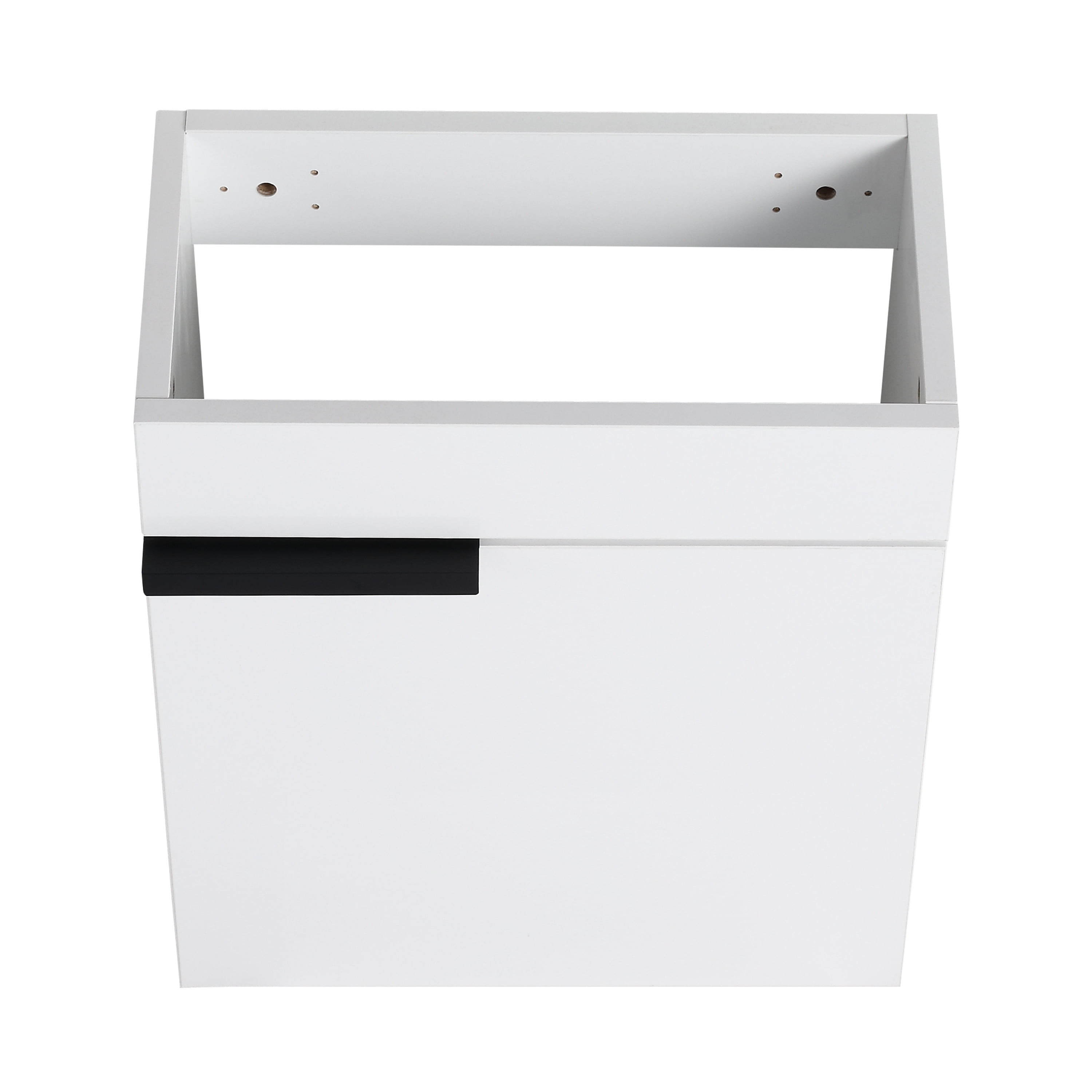 Aukfa 16" Wall Mounted Bathroom Vanity with Sink, Compact Floating Cabinet Vanity for Small Bathroom, Eco-Friendly Plywood Cabinet,White
