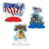 Beistle USA American Symbols Independence Day Centerpiece Decoration 3 Pack