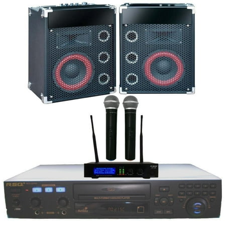 Karaoke System RSQ Player Speakers Mics 3100 MP3