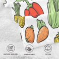 thumbnail image 5 of Yayeee 2 Pack Hand Towels for Bathroom 100% Cotton 16" x 28" Kitchen Towel, Vegetables Pattern, 5 of 7