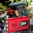 thumbnail image 1 of Radio de emergencia multifuncional Radio de manivela de plástico con carga USB AM FM NOAA, 1 of 9