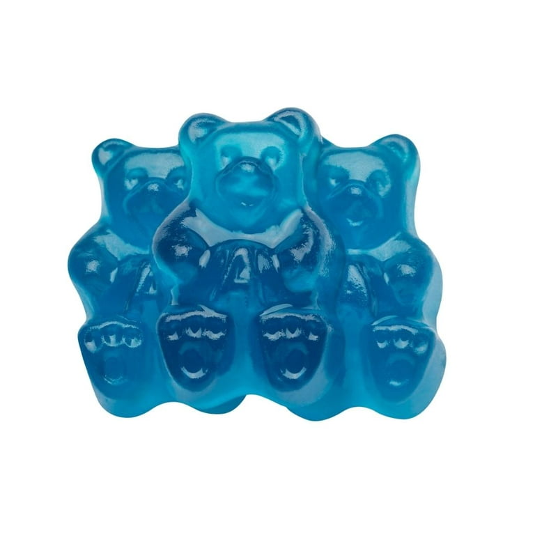 Goldbears 100th Anniversary Edition Limited Gummy New Fruity Flavors 4 oz.  Pack Set of 4 Include Blue Raspberry Pineapple Flavor Gummi Candy 