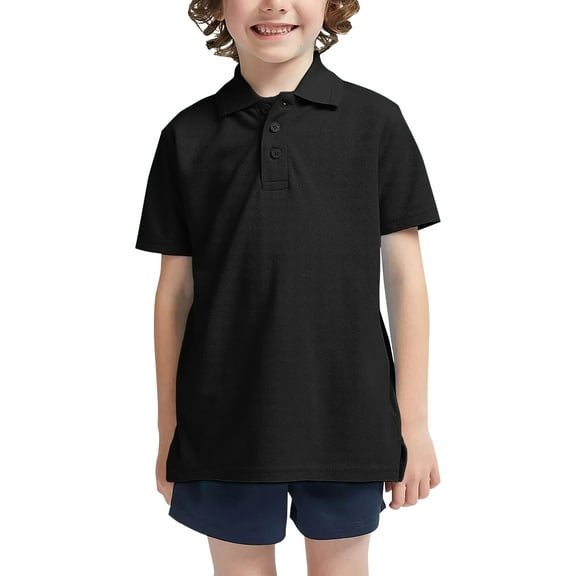 Hat and Beyond Kids Uniform Short Sleeve Stretch Soft Pique Polo T-Shirts, Sizes 4-20