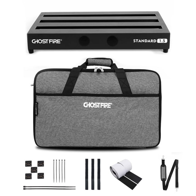 GHOSTFIRE Ghost Fire - Pedalera de aleación de aluminio de 0.13 kilogramos y 50 x 30 cm con bolsa de