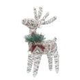 thumbnail image 5 of Dserfhy Christmas Reindeer Decoration 15.75" H 3D Iron Standing Deer for Xmas Outdoor Indoor Holiday Yard Garden Decor, 5 of 8