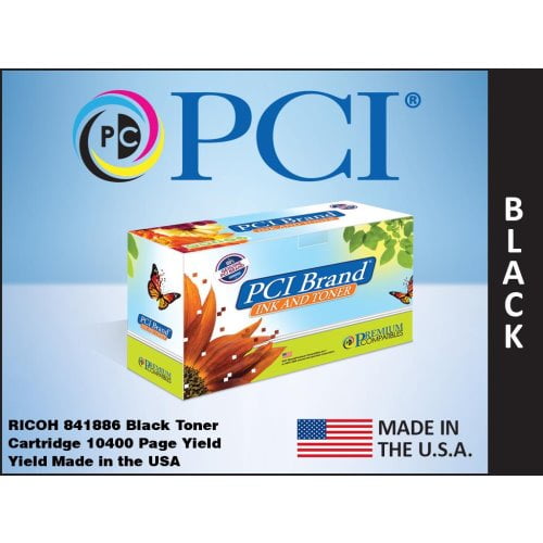 PCI Laser Toner Cartridge, Alternative for Ricoh 841886, Black, 1 / Piece, 10400 Pages