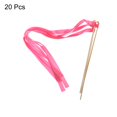thumbnail image 3 of Unique Bargains 20Pcs Wedding Ribbon Sticks Ribbon Streamers Sticks for Wedding Celebration Rose Pink, 3 of 5
