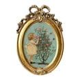 thumbnail image 3 of Resin Photo Frame Gold Ornate Photo Frame Tabletop Hanging Picture Display Frame, 3 of 9