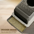 thumbnail image 6 of Fully Enclosed Cat Litter Box - Top Sifting Grate, Drawer Design for Easy Cleaning, 6 of 6