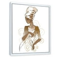 thumbnail image 3 of Designart 'Abstract African American Woman Portraits' Modern Framed Canvas Wall Art Print, 3 of 5