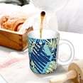 thumbnail image 3 of Yiaed Hawaiian Style Print Ceramics Coffee,Large Handle Design,Extra Large Tea and Coffee Cup for Office and Home Mugs, 3 of 6