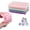 Pink, Light blue, Purple, variant on Ice Cube Tray, 3 Pack Silicone Ice Cube Molds, Ice Cube Trays, Silicone Ice Trays, Easier to Release, BPA Free for Alcohol/Coffee/Beverages (Pink, Light blue, Purple)