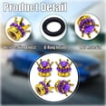 thumbnail image 7 of 4PCS Crown Bling Tire Stem Valve Caps, Crystal Diamond Tire Air Cap Set Universal Copper Core Stem Covers for Cars, SUV, Trucks, Bikes, Motorcycles, Bicycles (Gold & Purple), 7 of 7