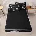 thumbnail image 4 of Homewish Kids Basketball Zipper Full Size Comforter Sets with Fitted Sheet and 2 Pillowcases For Boys,Sports Theme Zipper Bedding Set,Black Gray,Black Reversible,4 Pieces, 4 of 7