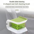 thumbnail image 1 of Car Seat Belt Cleaning Brush Automotive Safe Belt Washing Tool Double Sided, 1 of 4
