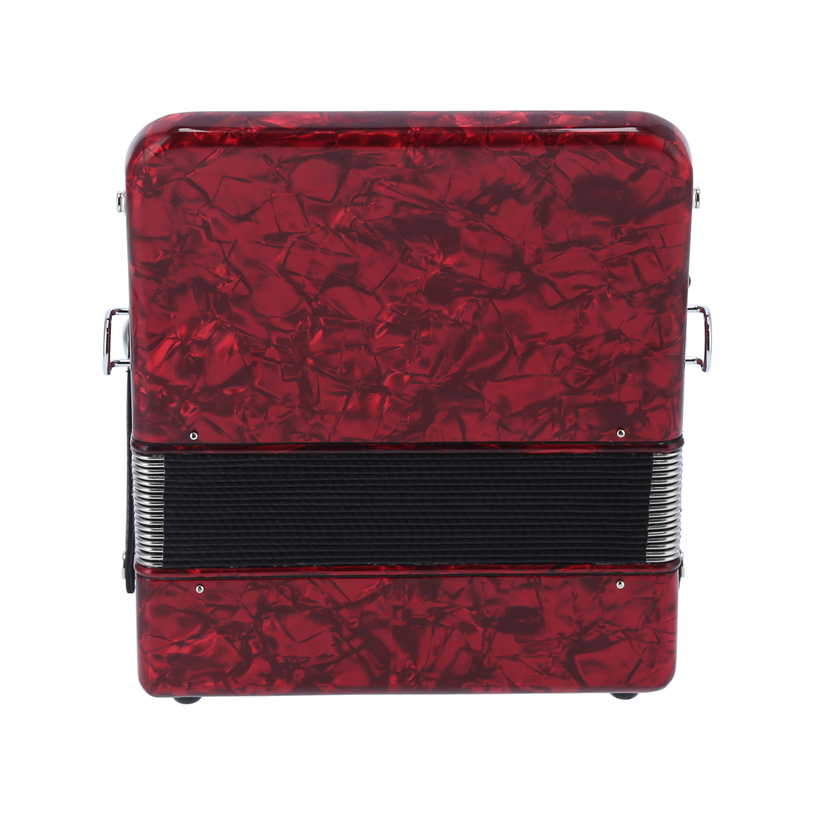 Accordian 22 Key 8 Bass Professional Button Reed Instrument for Beginner with Storage BagRed
