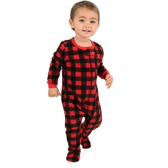 Leveret Fleece Baby Boys Girls Footed Pajamas Sleeper Kids  Toddler Christmas Pajamas 3 Months-5 Toddler