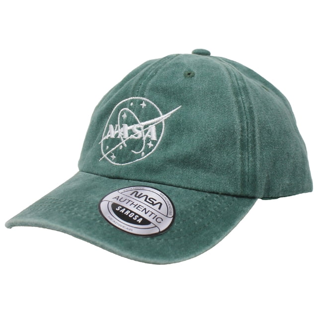 GORRA NASA VERDE LOGO BLANCO