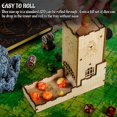 thumbnail image 4 of Juego de mesa Dice Tower CZYY Castle Wood cortado con láser con bandeja, 4 of 8