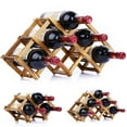 thumbnail image 2 of Wine Rack Foldable Wooden Creative Wine Holder Wine Storage Rack for Home, 2 of 9