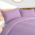 thumbnail image 6 of PiccoCasa 3-Piece Duvet Cover Set with Pompoms Tassel, Twin Purple, 6 of 6