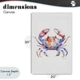 thumbnail image 4 of Stupell Industries Coastal Tide Dancer Crab Canvas Art, 20 x 30, by Shelly Craig, 4 of 8
