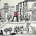 thumbnail image 3 of 24" White Philadelphia Daylight Skyline Lumbar Decorative Pillow, 3 of 4