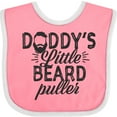 thumbnail image 3 of Inktastic Daddys Little Beard Puller Boys or Girls Baby Bib, 3 of 4